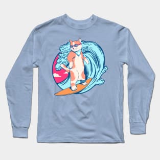 Hang Ten Cat Surfer Long Sleeve T-Shirt